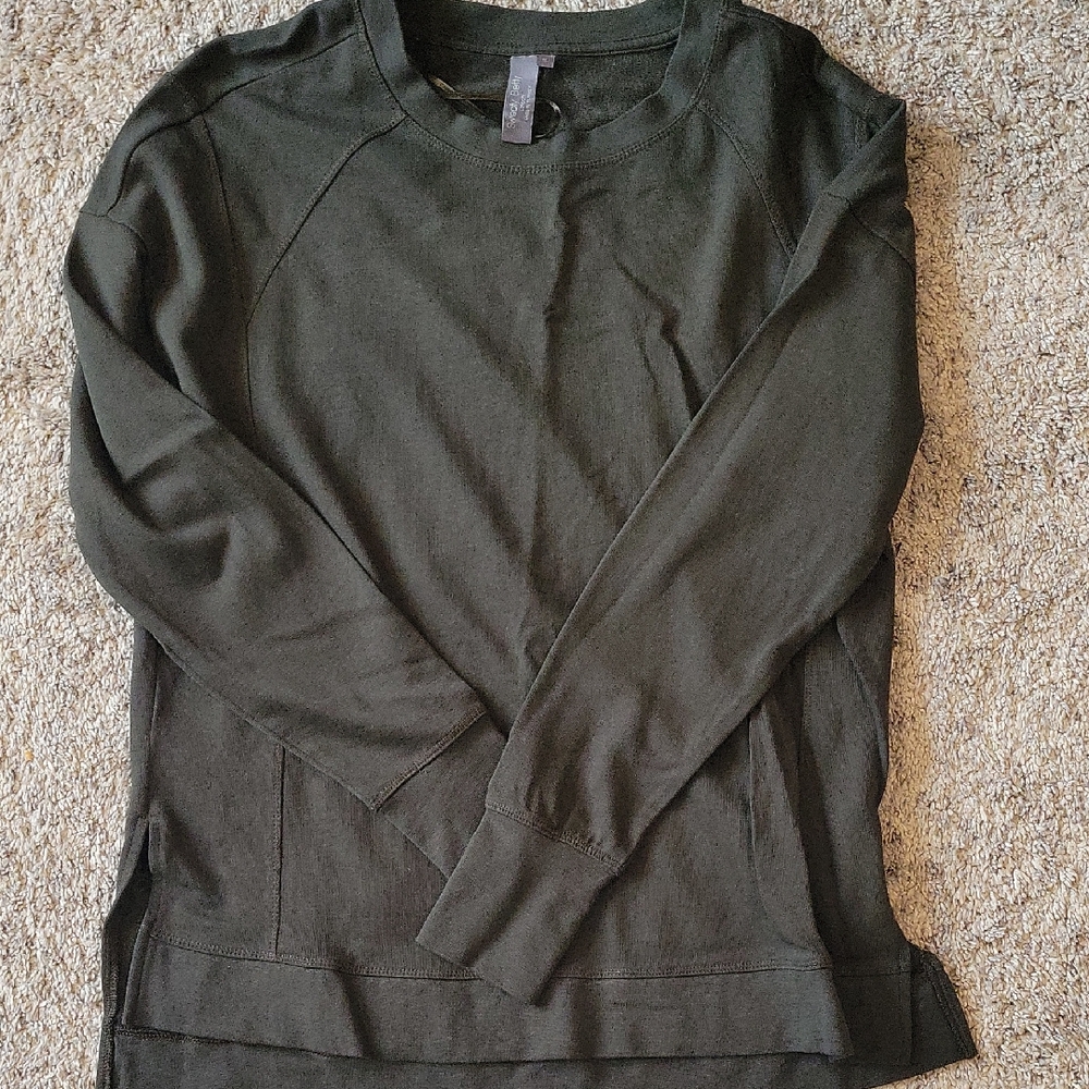 Sweaty Betty Men's Forest Green Crewneck Sweater